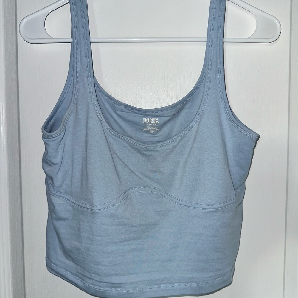 PINK Victoria's Secret Light Blue Crop Top